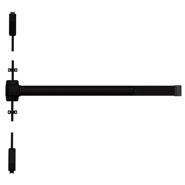 Grade 1 Surface Vertical Rod Exit Bar, 48-in Device, Fits 84-in Door, Exit Only, Hex Key Dogging, Da